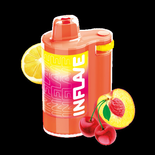 Электронная сигарета Inflave Spin 8000 затяжек Вишня Персик Лимон
